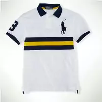 2013 t-shirt discount ralph lauren hommes big pony parallel white